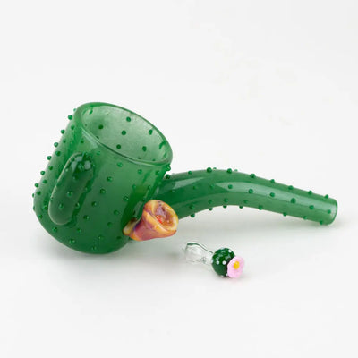 Empire Glassworks Puffco Proxy Attachment: Green Cactus Sherlock Pipe