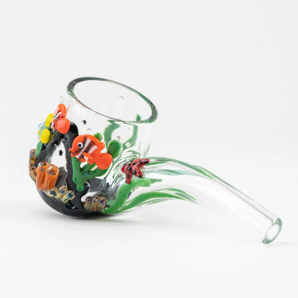 Empire Glassworks Puffco Proxy Attachment with underwater clownfish scene
