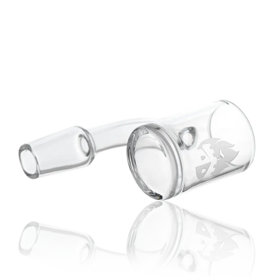 Clear Empire Glassworks quartz banger with frosted etched logo