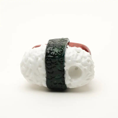Empire Glassworks Spam Musubi hand pipe with glossy black band