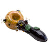 Empire Glassworks Spoon Pipe with honeycomb bowl and bee accents showcases intricate lampwork