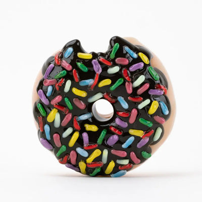 Empire Glassworks Sprinkle Donut Glass Hand Pipe with bite mark