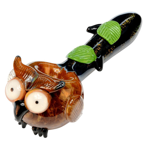 Empire Glassworks Owl Themed Hand Pipe On sale
