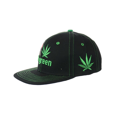 Forest Fungi Embroidered Cotton Snapback Cap