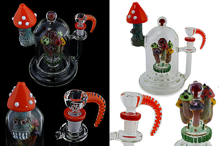 Artisan Mushroom Glass Water Pipe