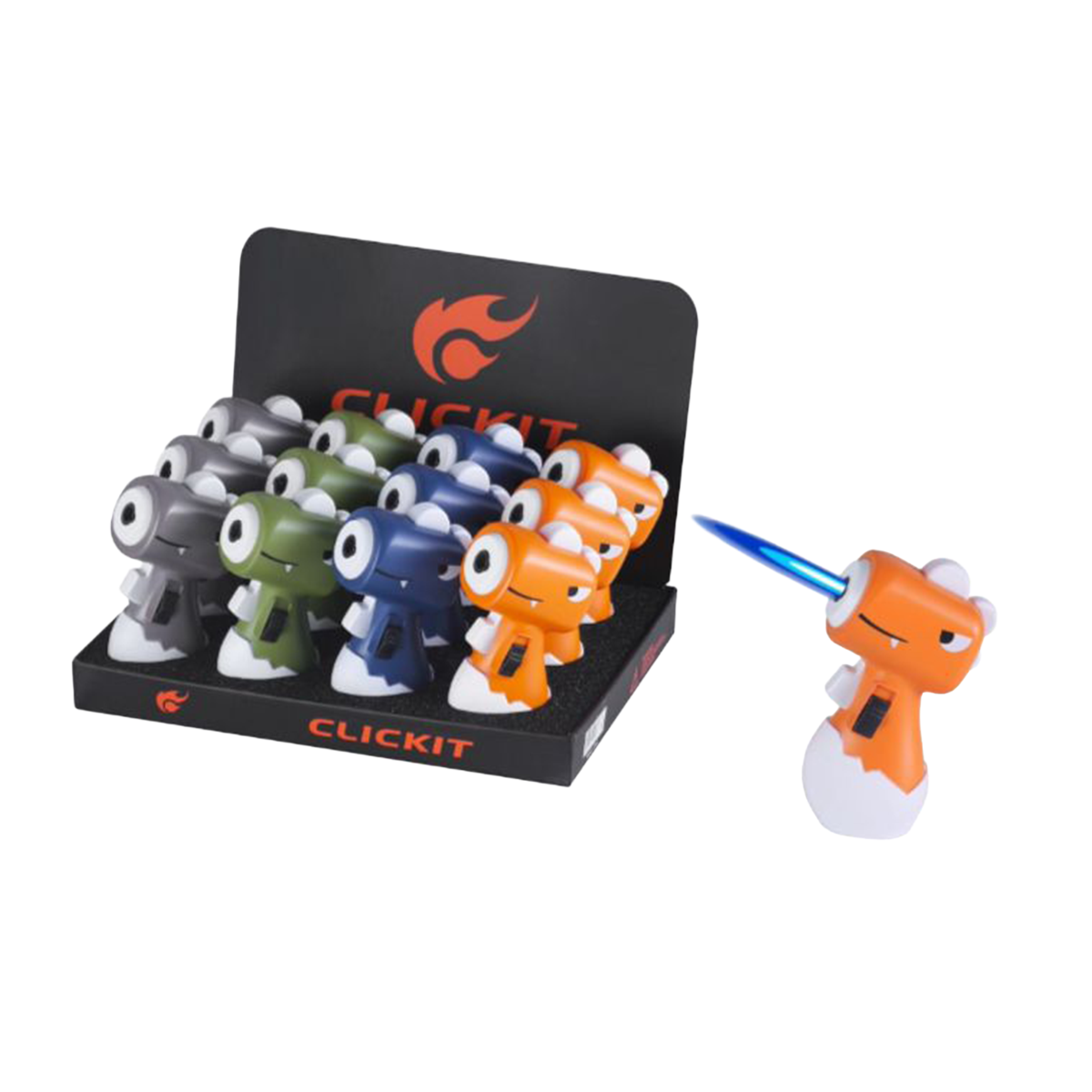 Playful Dino Pocket Torch Display – 12 Pack