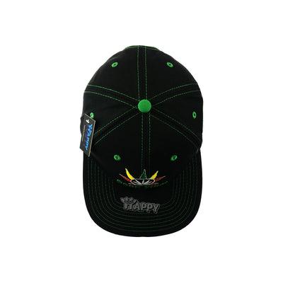 Good Vibes Embroidered Cotton Snapback Cap