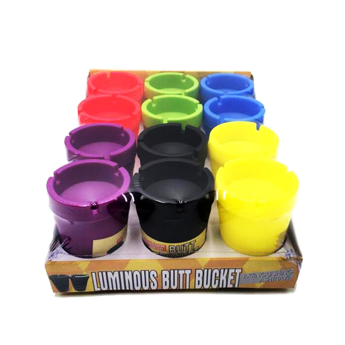 Luminous Acrylic Ashtray - 12 Piece Set