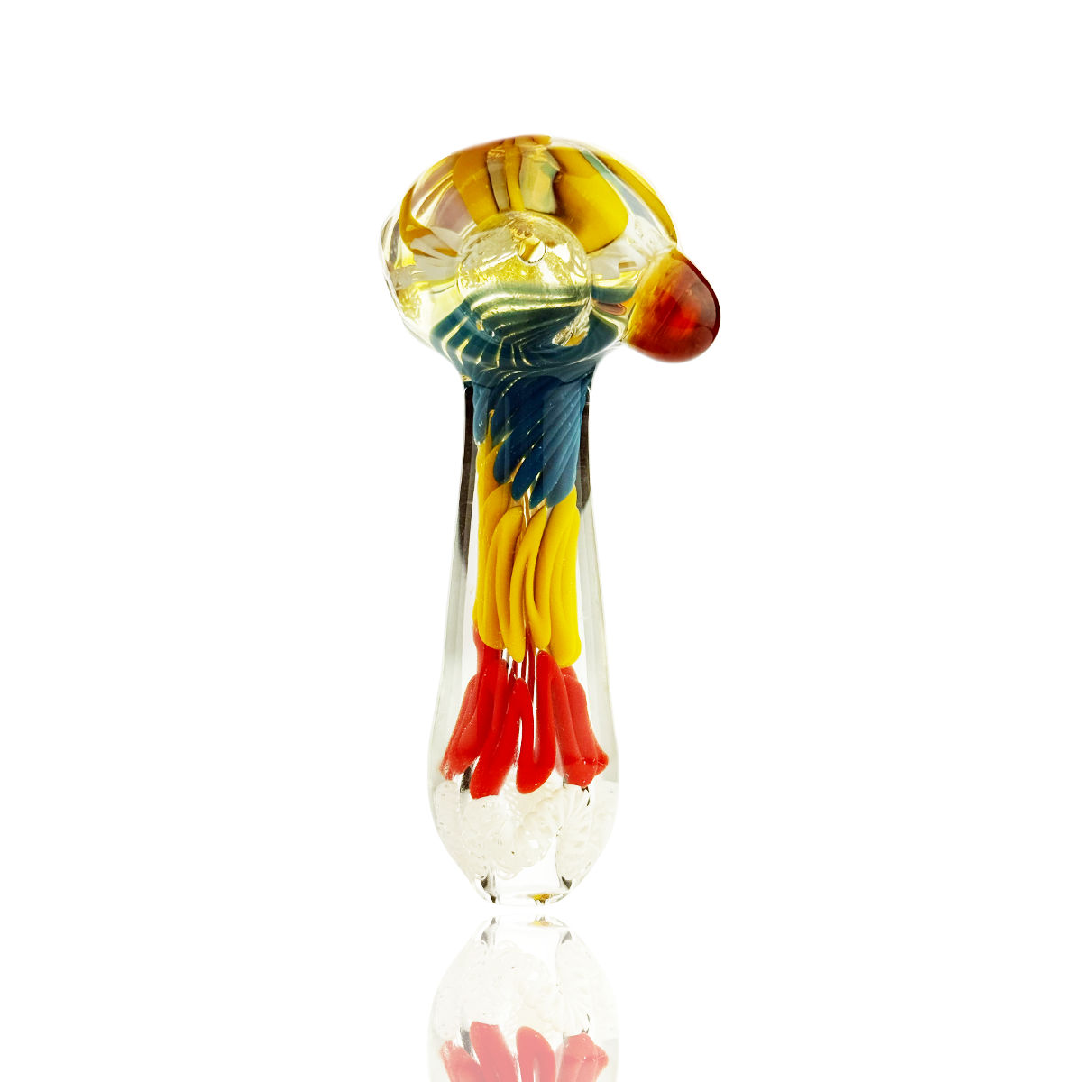 Rasta Art Glass Spoon Pipe (4 Inch)