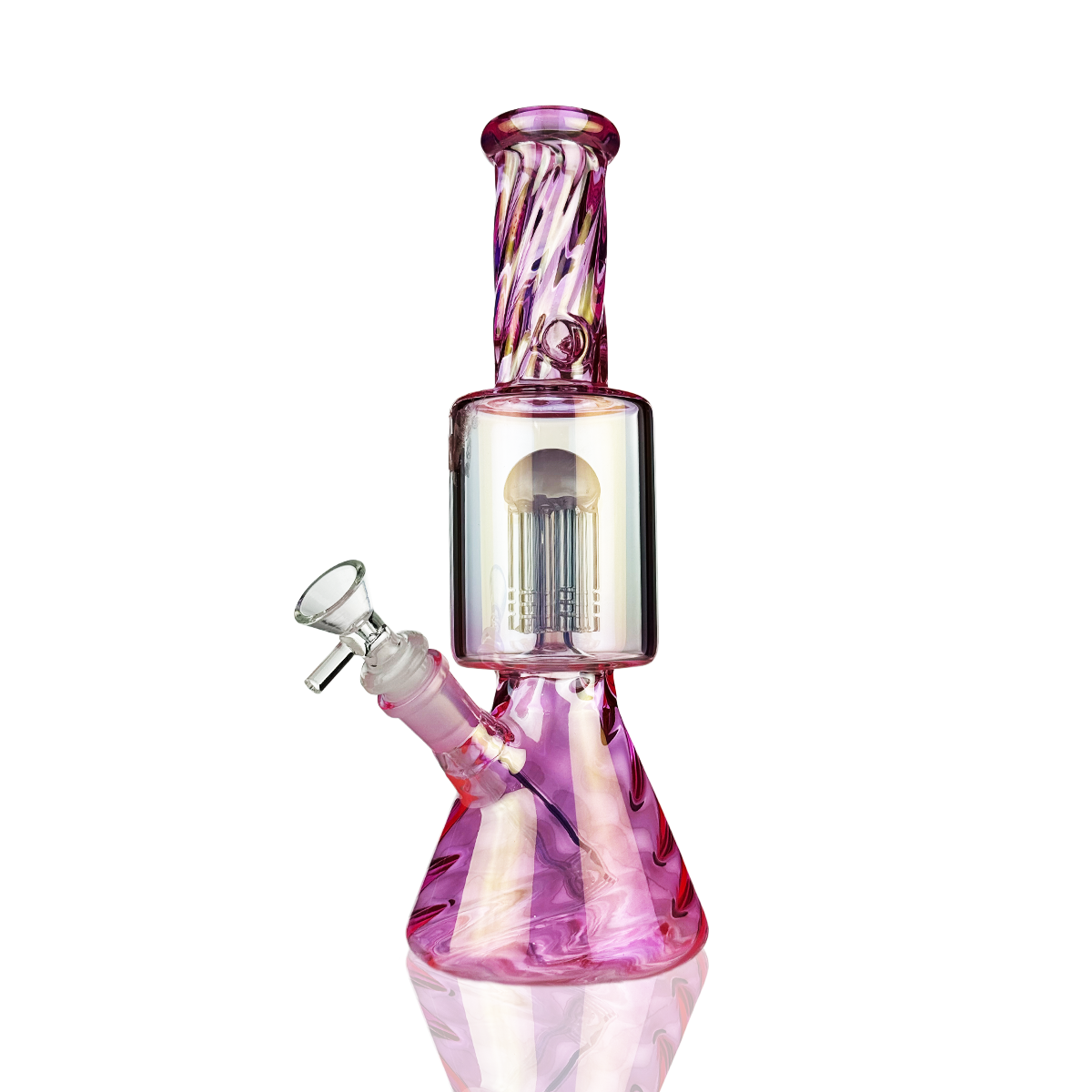 11" Electroplated Tree Perc Beaker Water Pipe