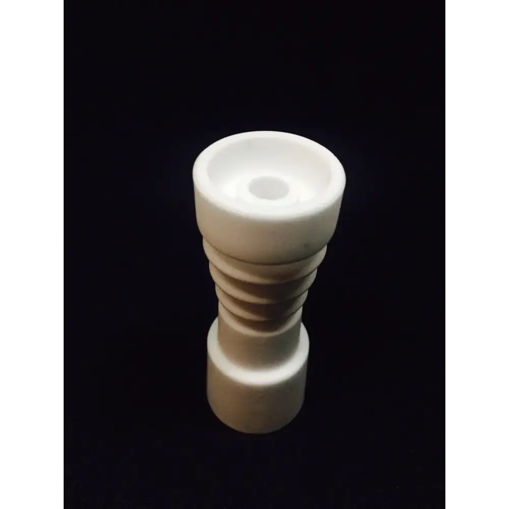 Finest female ceramic nail 18mm white tapered pipe joint