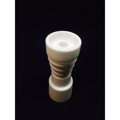 Finest female ceramic nail 18mm white tapered pipe joint