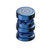 Blue metal herb grinder for Flower Mill’s Generation Standard rolling paper, compatible with glass hand pipes and water pipes