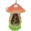 Fujima Mushroom Waterfall Backflow Incense Burner With Smoke Rising, 6-inch Polyresin