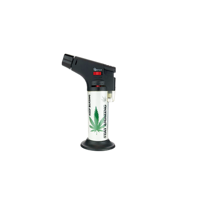 Botanical Leaf Print Table Torches - 12 Piece Set