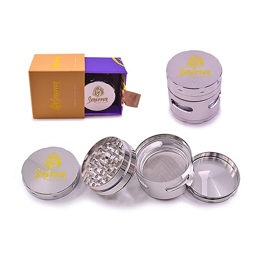 Premium Aluminum Dry Herb Grinder with Side Window