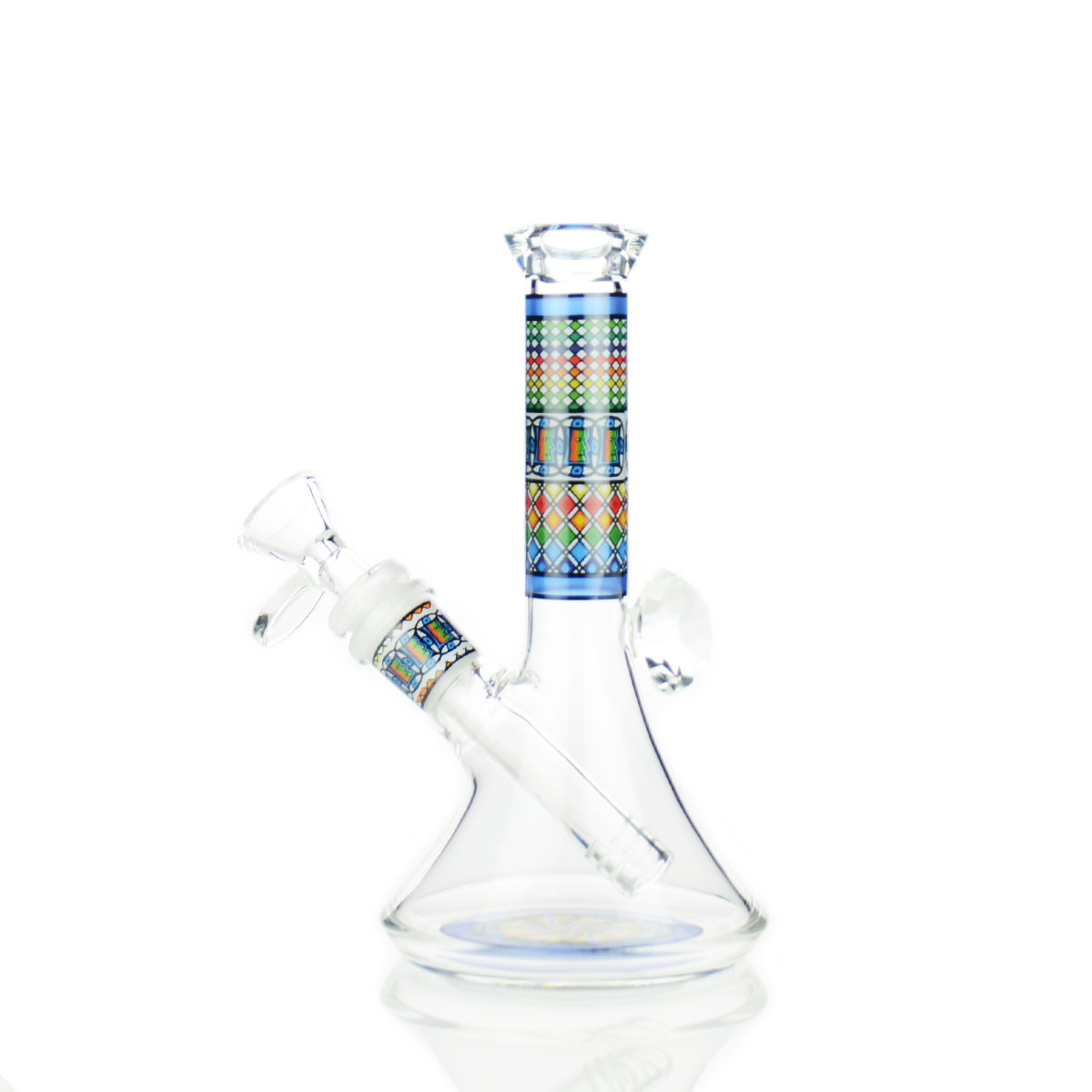 8-inch Diamond Beaker Water Pipe with 14mm Bowl