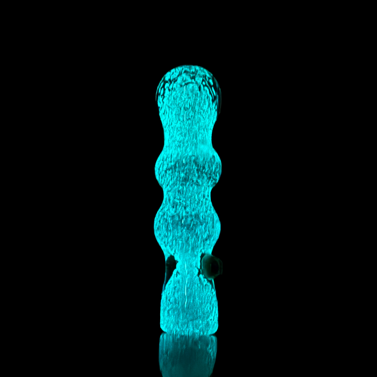 Luminous 4-Inch Glass Chillum Pipe
