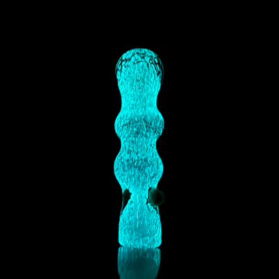 Luminous 4-Inch Glass Chillum Pipe