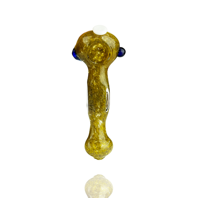 Artisanal Frit-Pressed Glass Hand Pipe