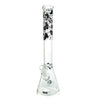 Glow-in-the-dark Mav Glass 189mm Beaker With Tribal Logo And Black & White Patterned Neck