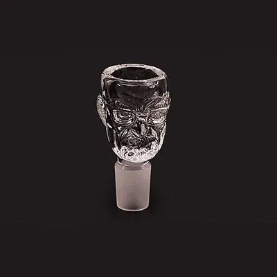 18mm male glass bowl shaped like mans face smoking accessory