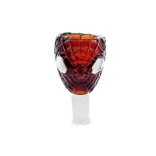 Translucent Spider-Man face glass bowl 18mm male smoking accessory