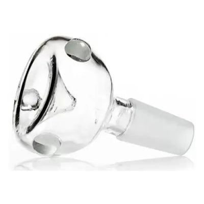 Clear glass bong bowl with male joint for glass water pipes