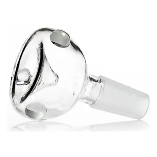 Clear glass bong bowl with male joint for glass water pipes