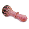 Glass Hand Pipe - Pink Lava (4’) With a Vibrant Pink And Multicolored Design