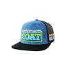 Goat Embroidered Snapback Hat Corduroy and Mesh Back on Sale