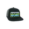 Goat Embroidered Snapback Hat Corduroy and Mesh Back on Sale