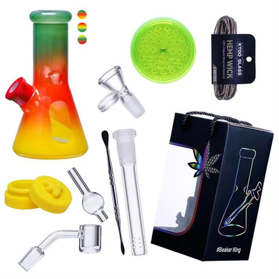 8-Inch 5mm Beaker Water Pipe Kit with Accessories