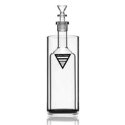Clear Glass Bottle Grav Gravitron 2.0 Bong With Platinum Cured Silicone Grommet