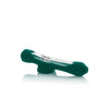 Grav Mini Steamroller with Silicone Skin, green glass pipe with bowl and mouthpiece