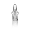 Grav Wedge Bubbler with Ergonomic Design - Clear Glass, Cylindrical Neck, Rounded Base