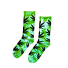 Green White Tie Dye Socks Fits All 70% Cotton 25% Spandex