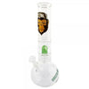 Glass water pipe with monkey face design and dome percolator from Greenline