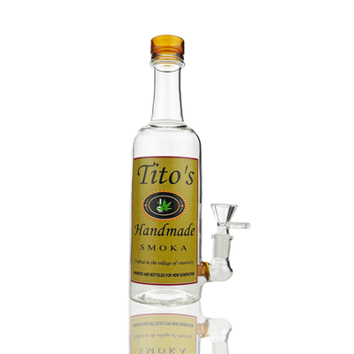 10-Inch Bottle Style Water Pipe with 14mm Bowl