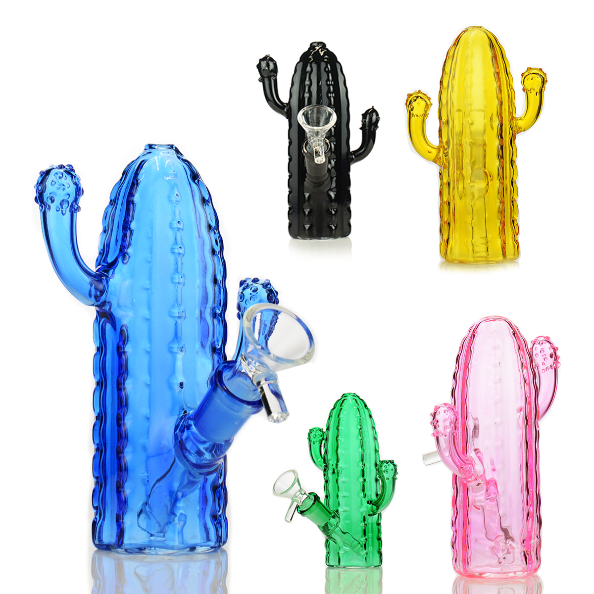 Desert Bloom Cactus Water Pipe for Herbal Use