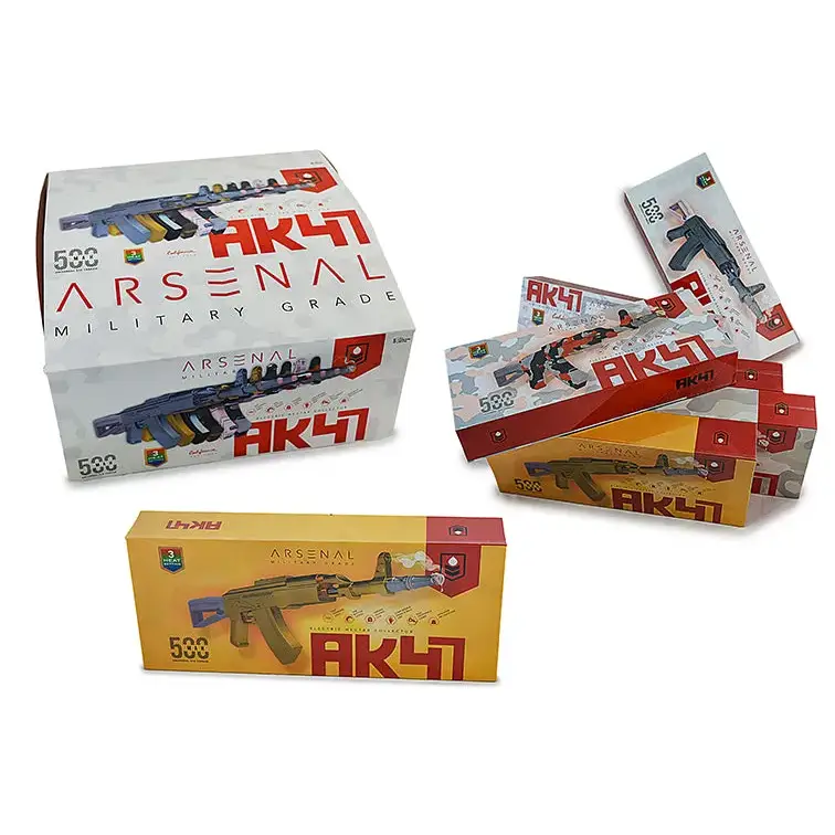 Gun shape electric nectar collector kit with AK-47 toy rifle box