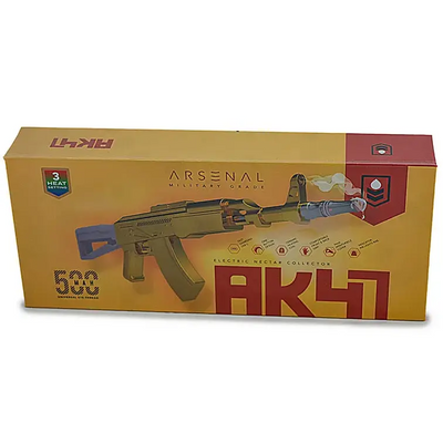 Gun shape electric nectar collector kit with gold blue toy AK-47 design