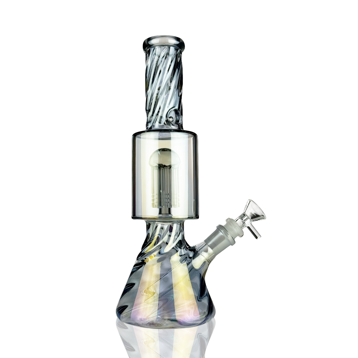 11" Electroplated Tree Perc Beaker Water Pipe