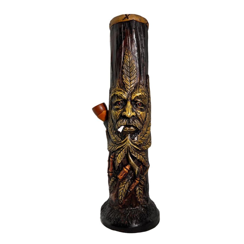 Hand Carved Wooden Bong Crafted by Native Artists