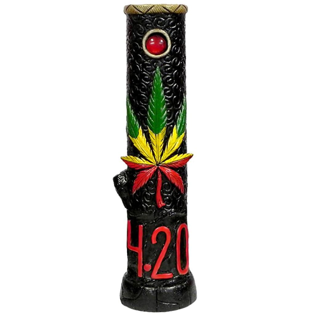 Hand Carved Wooden Bong Crafted by Native Artists