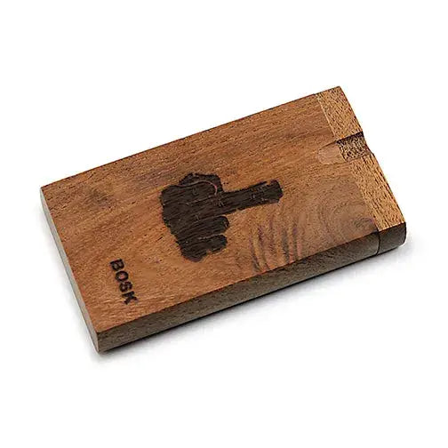 Handmade wooden middle finger dugout with bosk USB drive