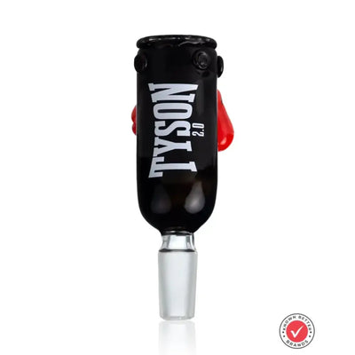 Heavy bag glass bowl pipe with Tyson 2.0 boxing gloves design