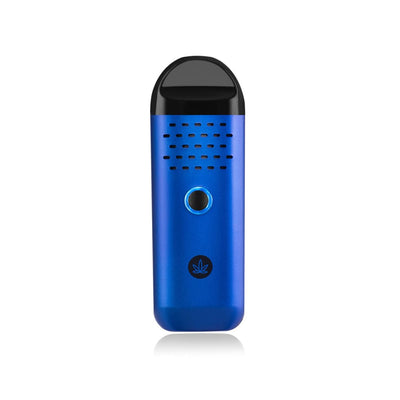 Blue Portable Herby Dry Herb Vaporizer With Perforated Top And Illuminated Button