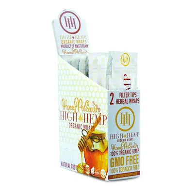 High Hemp Organic Blunt Wraps Honey & Sours in gold box