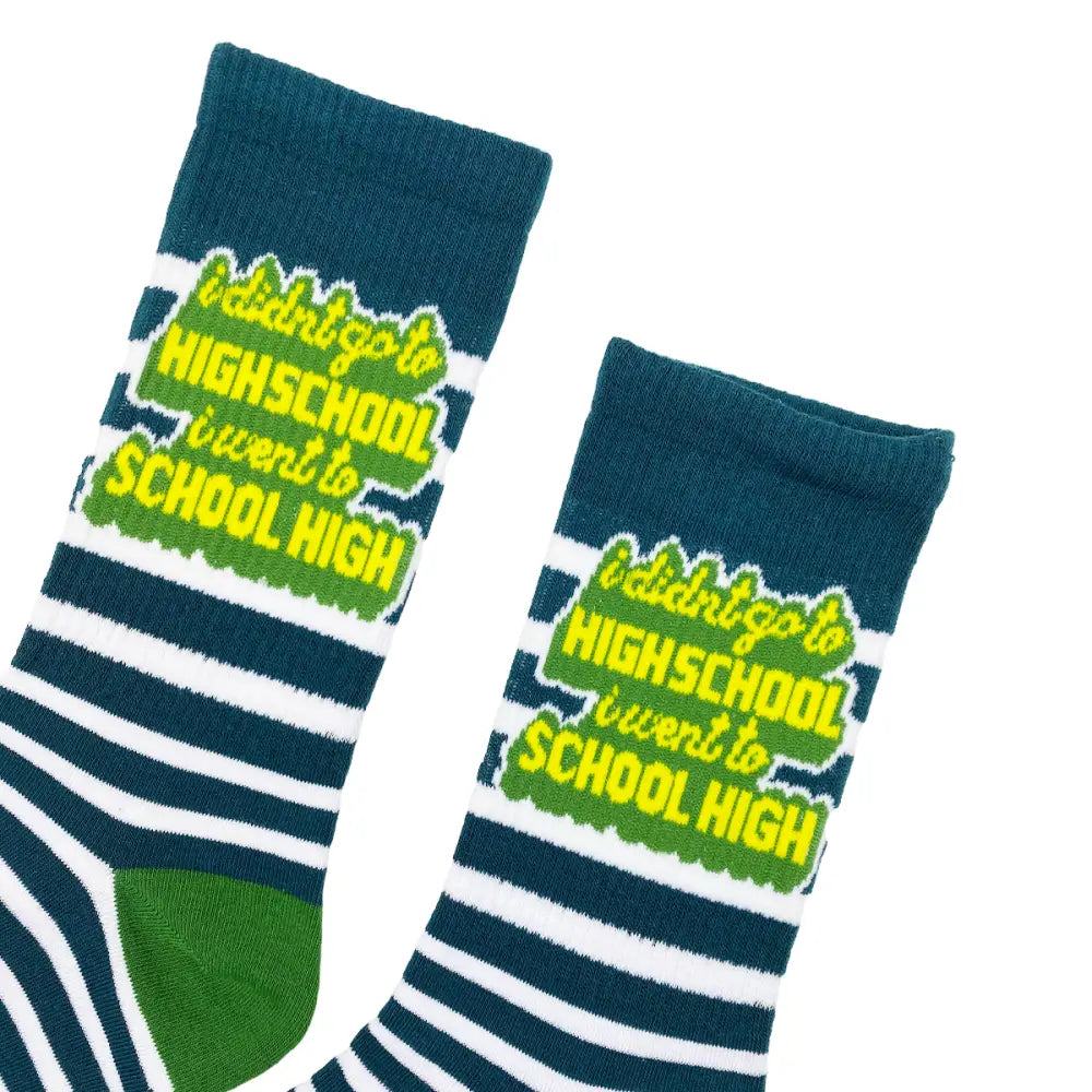 Striped novelty socks for students, comfortable high school socks fits excellent
